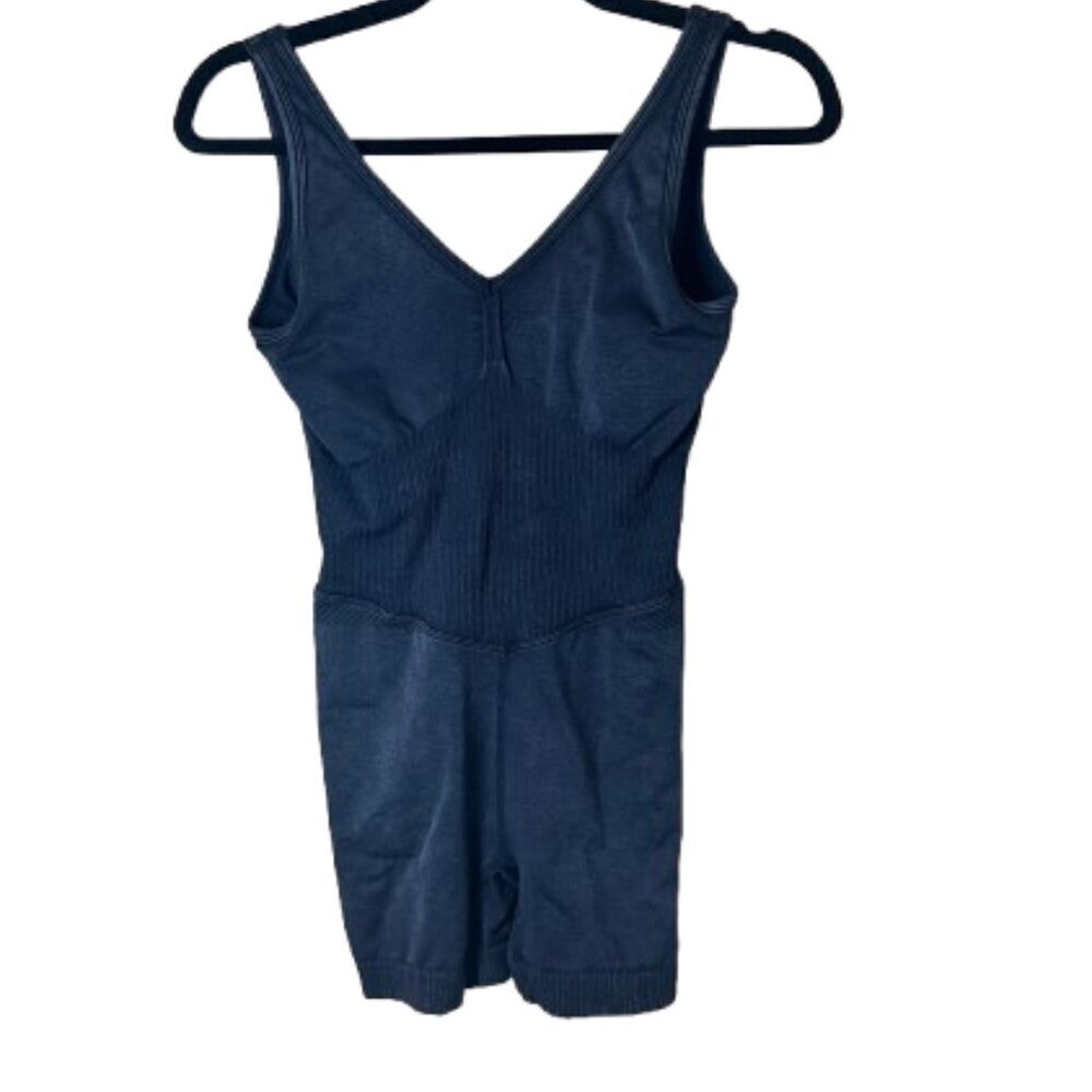 ALL IN MOTION Corset Detail Onesie Jumpsuit Size Small Charcoal